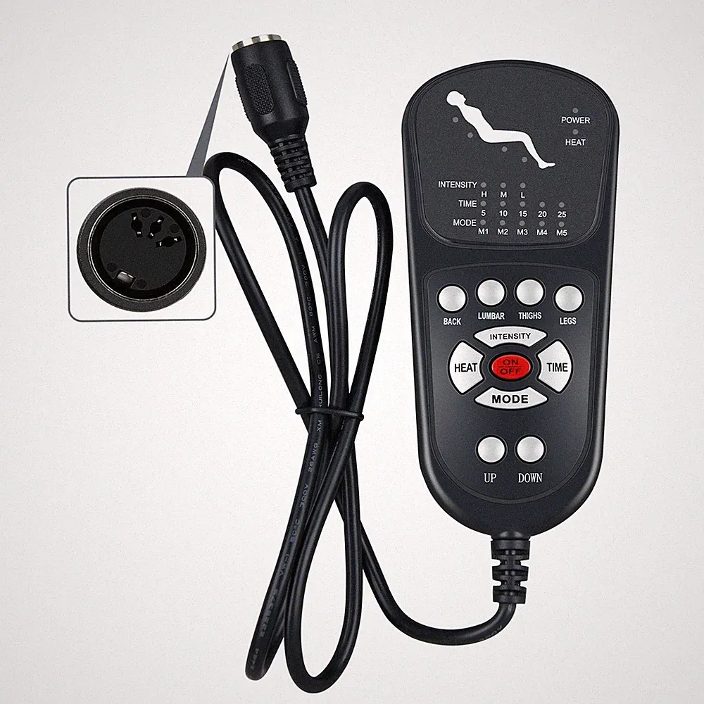 3 Pin Replacement Remote Control Recliner Lift Chair Massage Heat Lift Functions