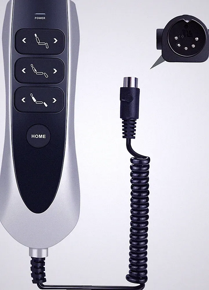 7-Button Remote Control for OKIN Lift Chairs with USB & Backlight