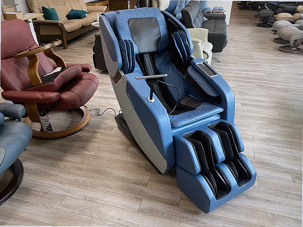 Human Touch WholeBody Rove Massage Chair Recliner with heat and stretch Sky Blue