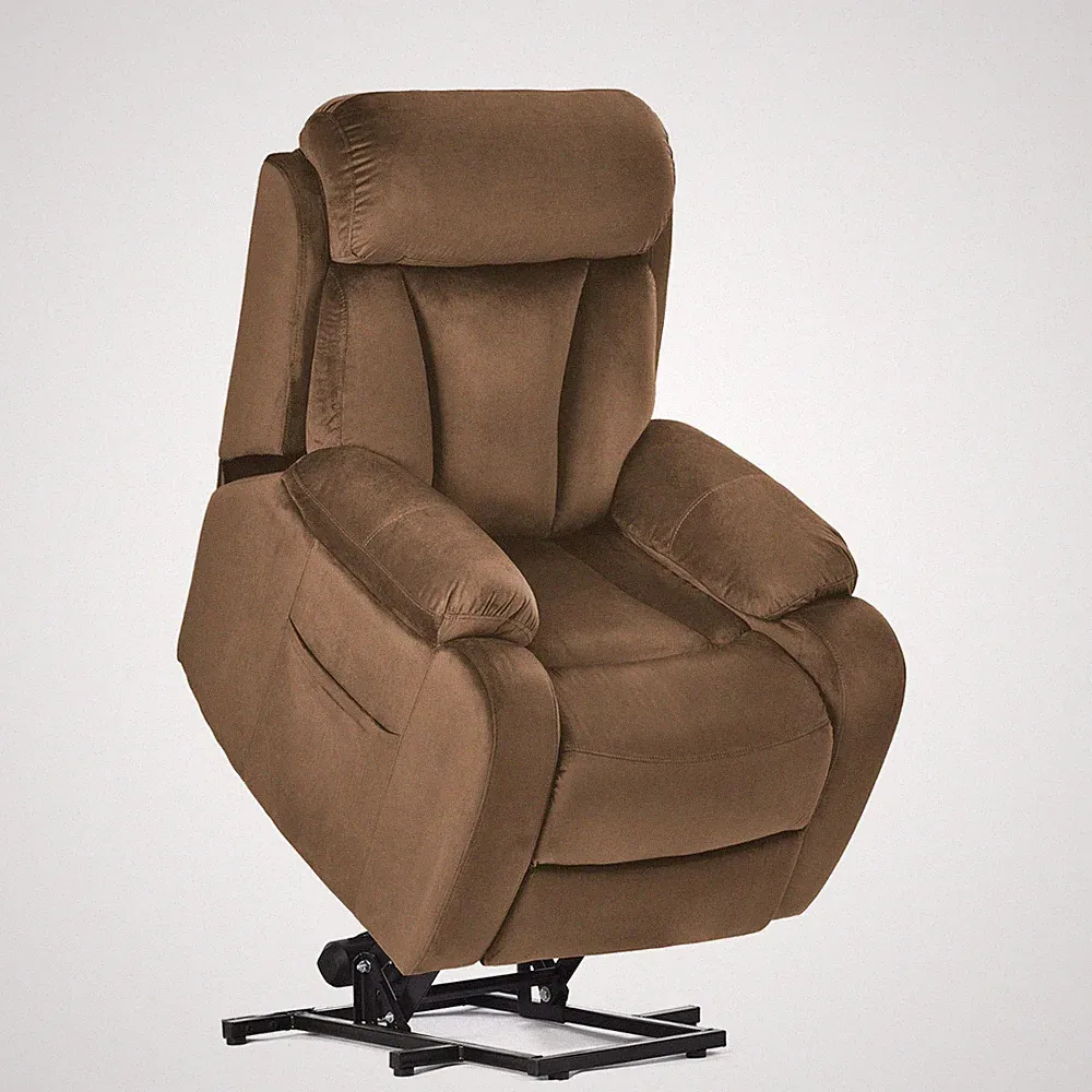 Power Lift Recliner Chair for Elderly Small Electric Reclining Sofa Side Pocket