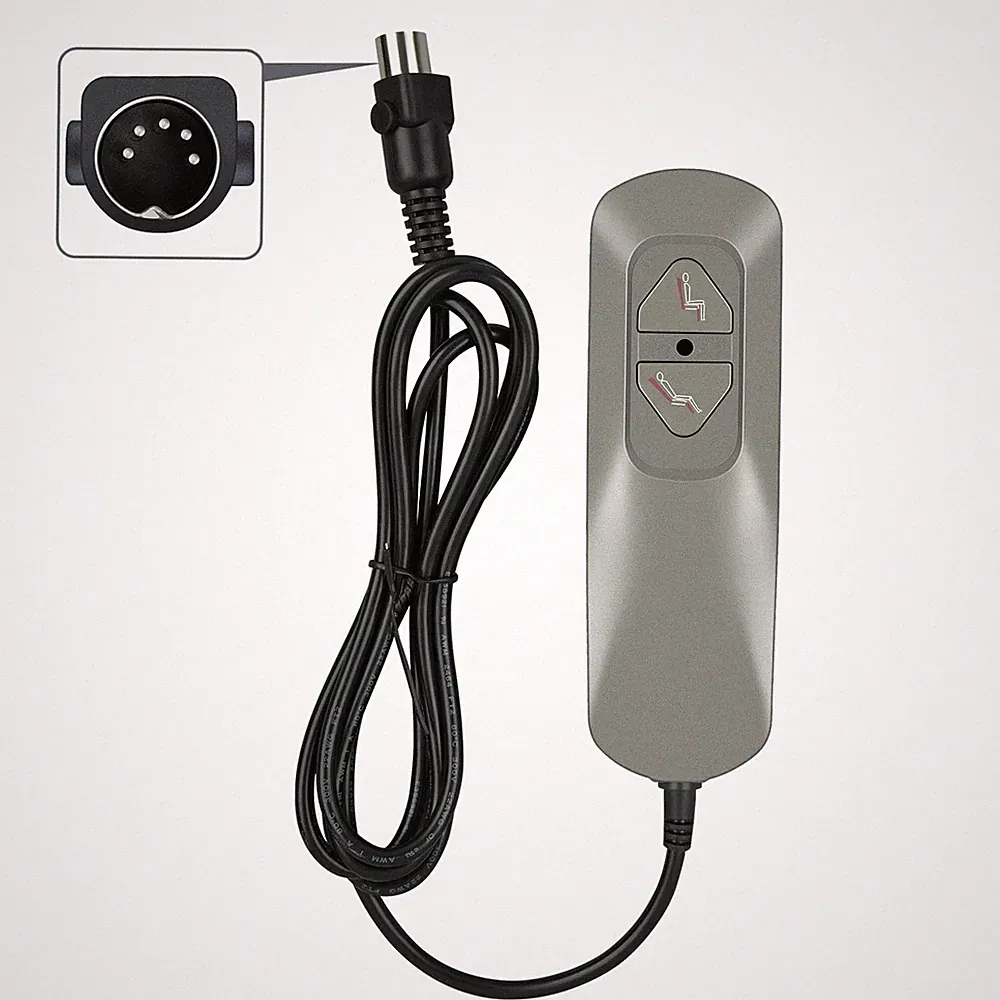 Power Recliner Hand Control Switch 2 Button 5 Pin Remote Electric Lift Chair