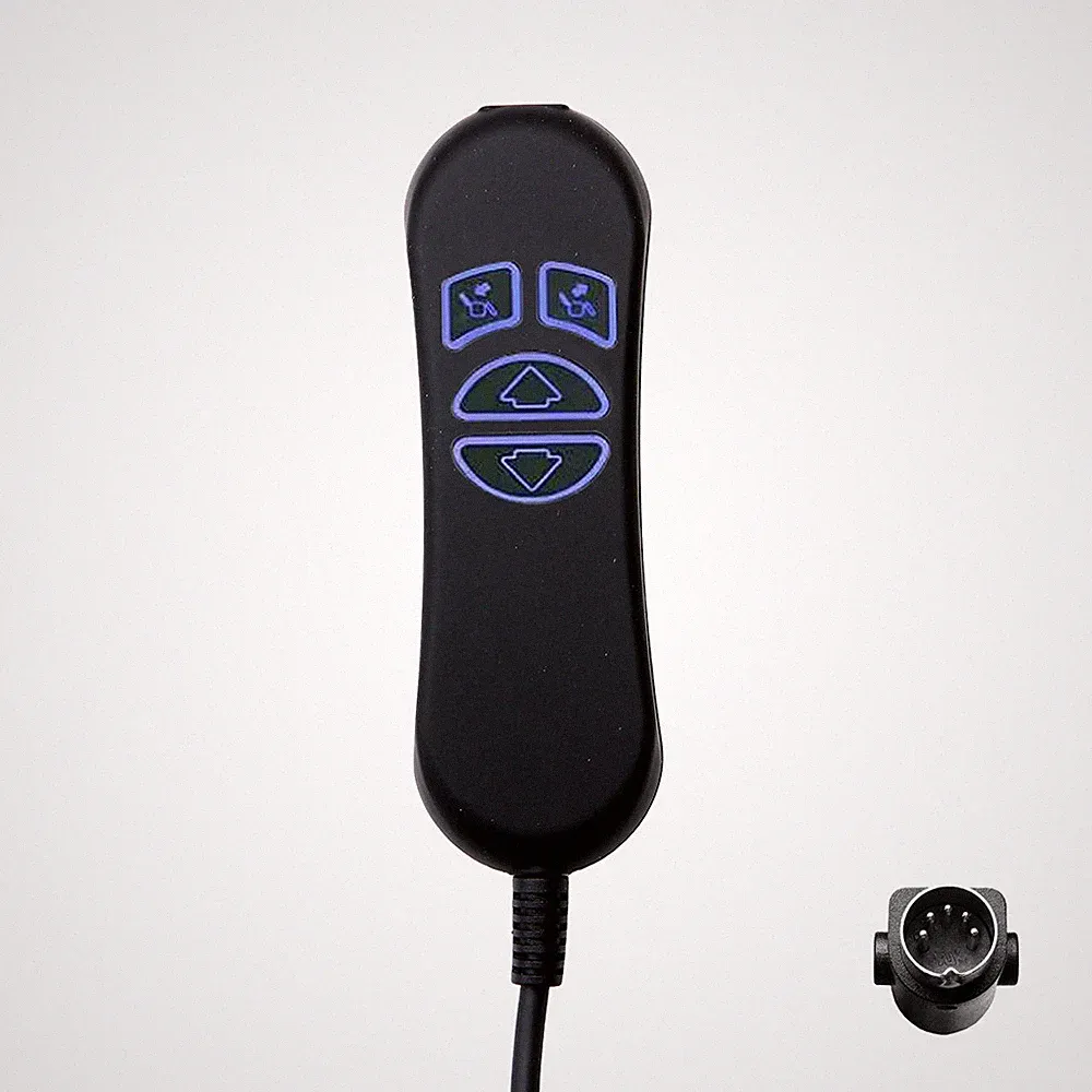 Power Recliner Remote 4 Button 5 Pin Lift Chair Remote with USB Backlight